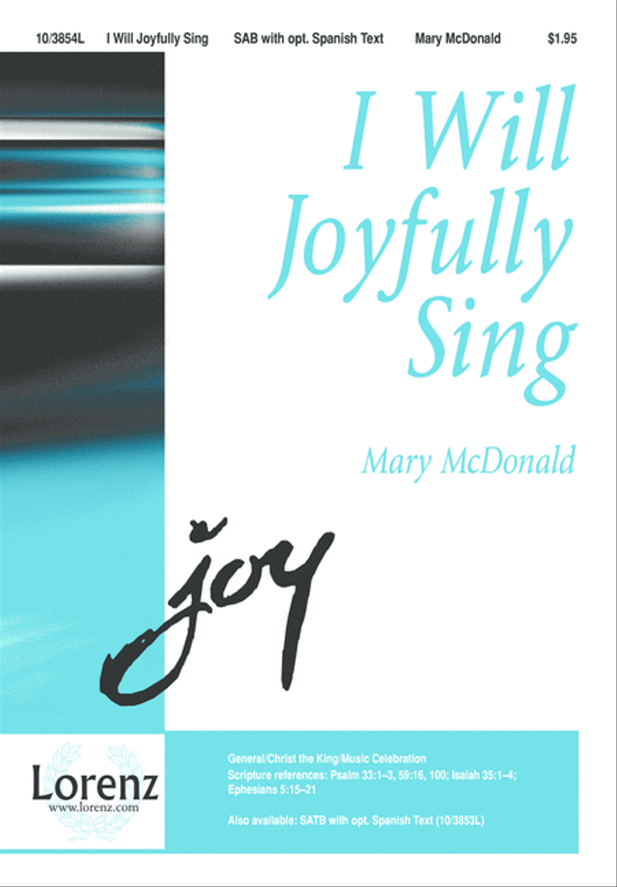 I Will Joyfully Sing 3-Part scores gallery preview page 2