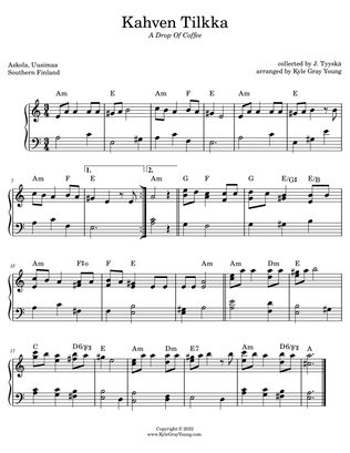 Kahven Tilkka (A Drop Of Coffee) (piano solo)