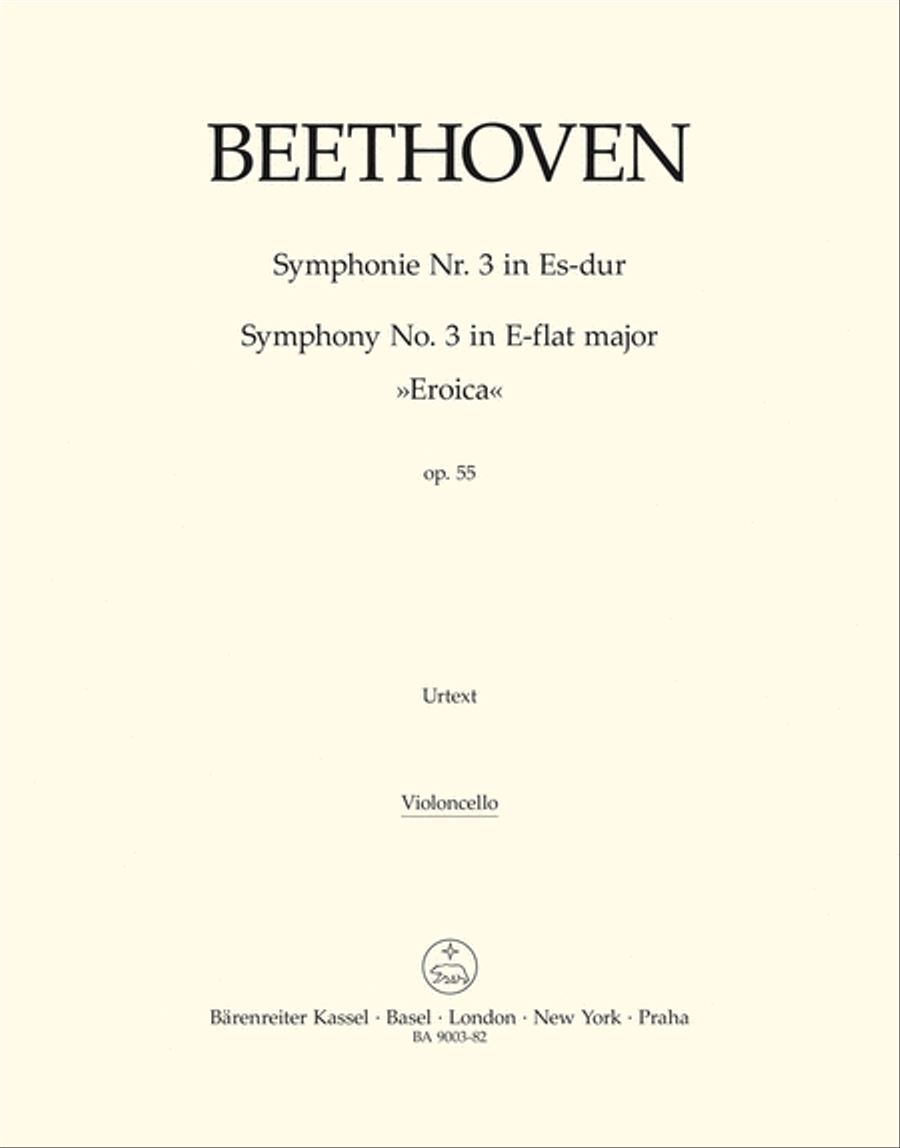 Symphony, No. 3 E flat major, Op. 55 'Eroica' School and Community scores gallery preview page 1
