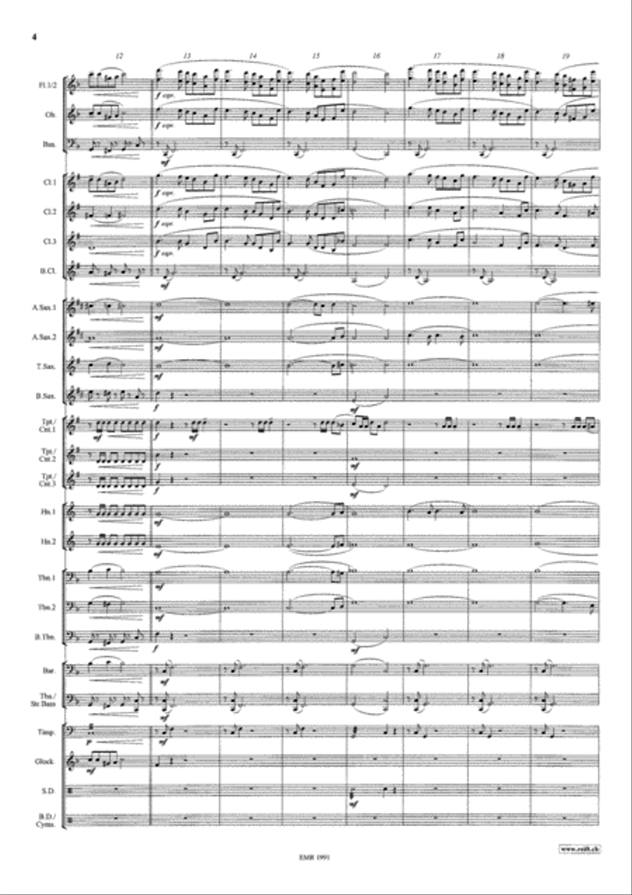 La Vie en Rose Concert Band scores gallery preview page 5