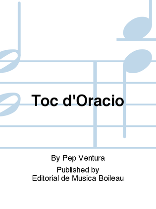 Book cover for Toc d'Oracio