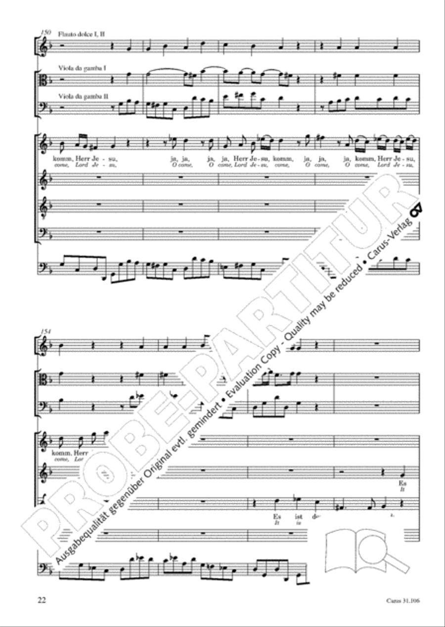 God's own time is the time appointed (Gottes Zeit ist die allerbeste Zeit) 4-Part scores gallery preview page 23