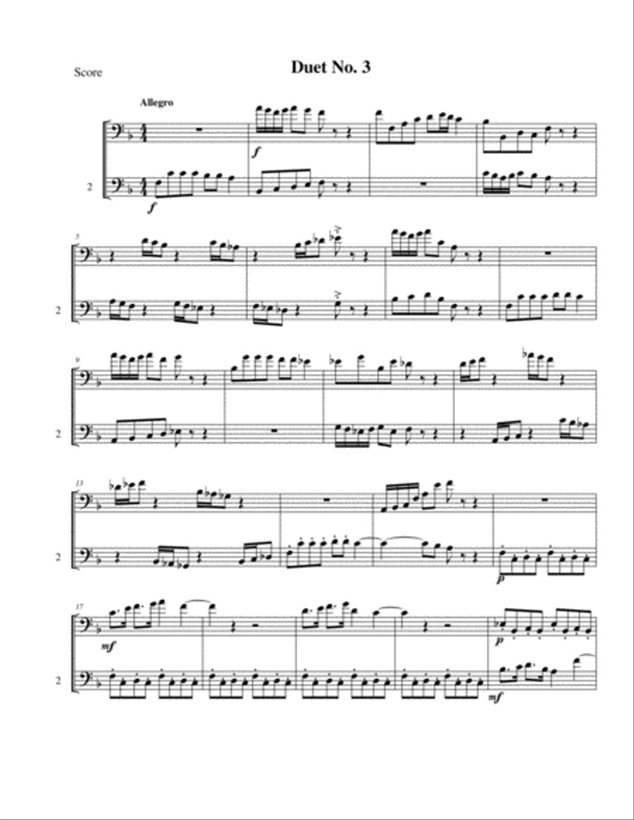 10 Bassoon Duets for Teens Woodwind Duet scores gallery preview page 4