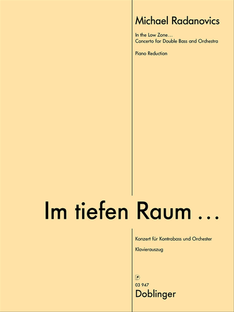 Im tiefen Raum... Im tiefen Raum... Piano Solo scores gallery preview page 1