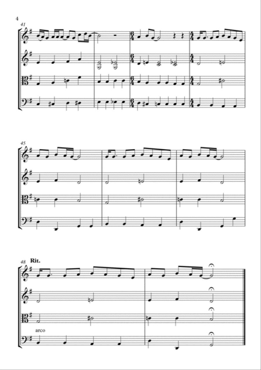 Blackbird String Quartet scores gallery preview page 4