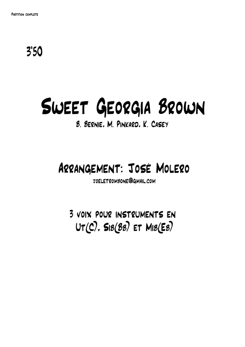 Sweet Georgia Brown image number null