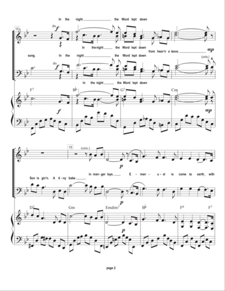 In The Night In The Night 4-Part scores gallery preview page 3