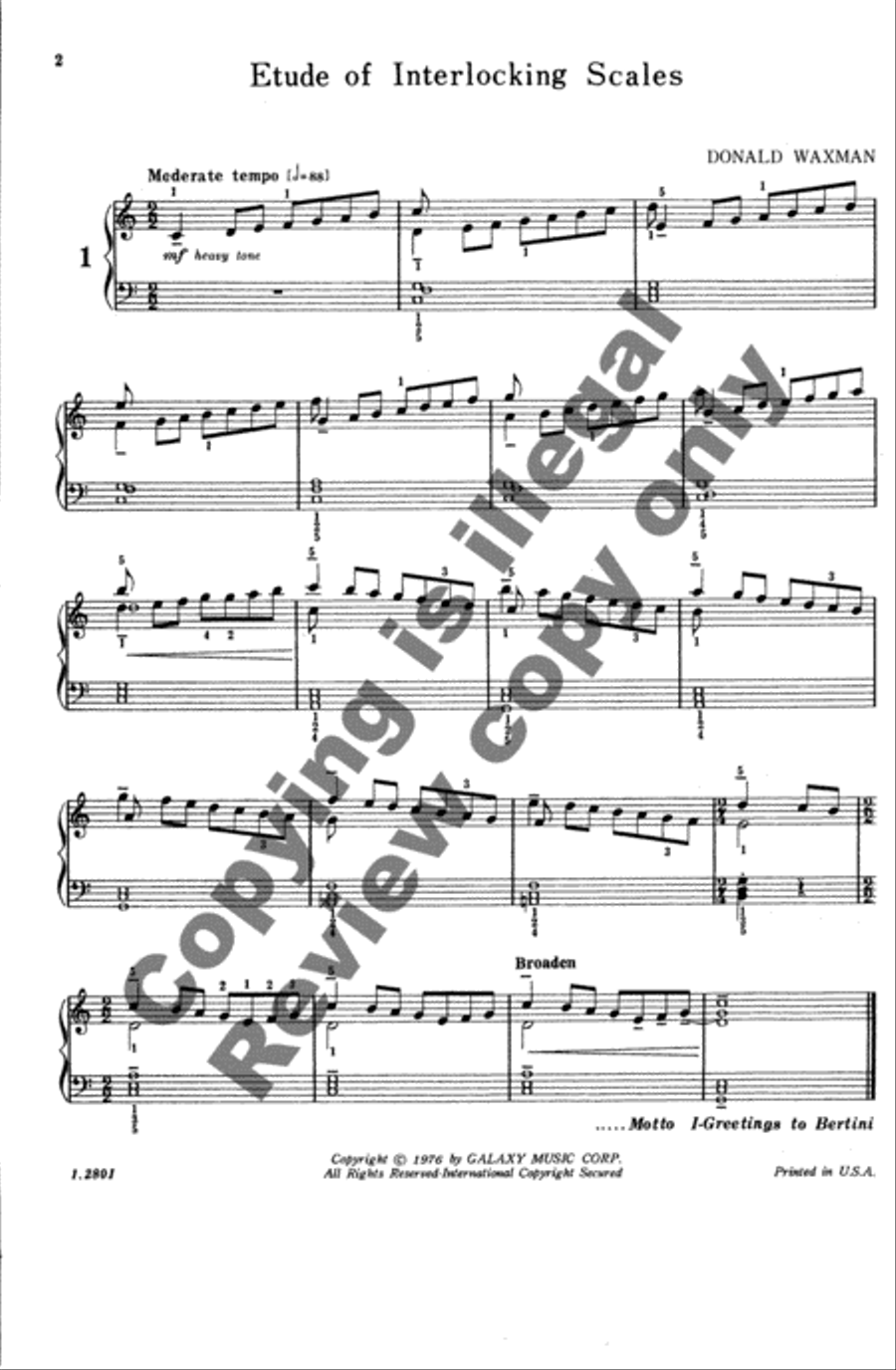 Fifty Etudes, Book 1 Fifty Etudes, Book 1 Piano Method scores gallery preview page 4
