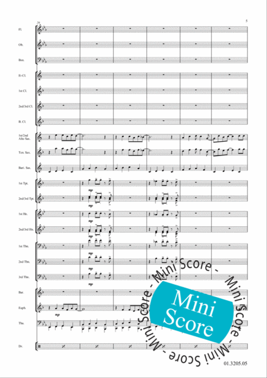Hangin' On! Concert Band scores gallery preview page 9