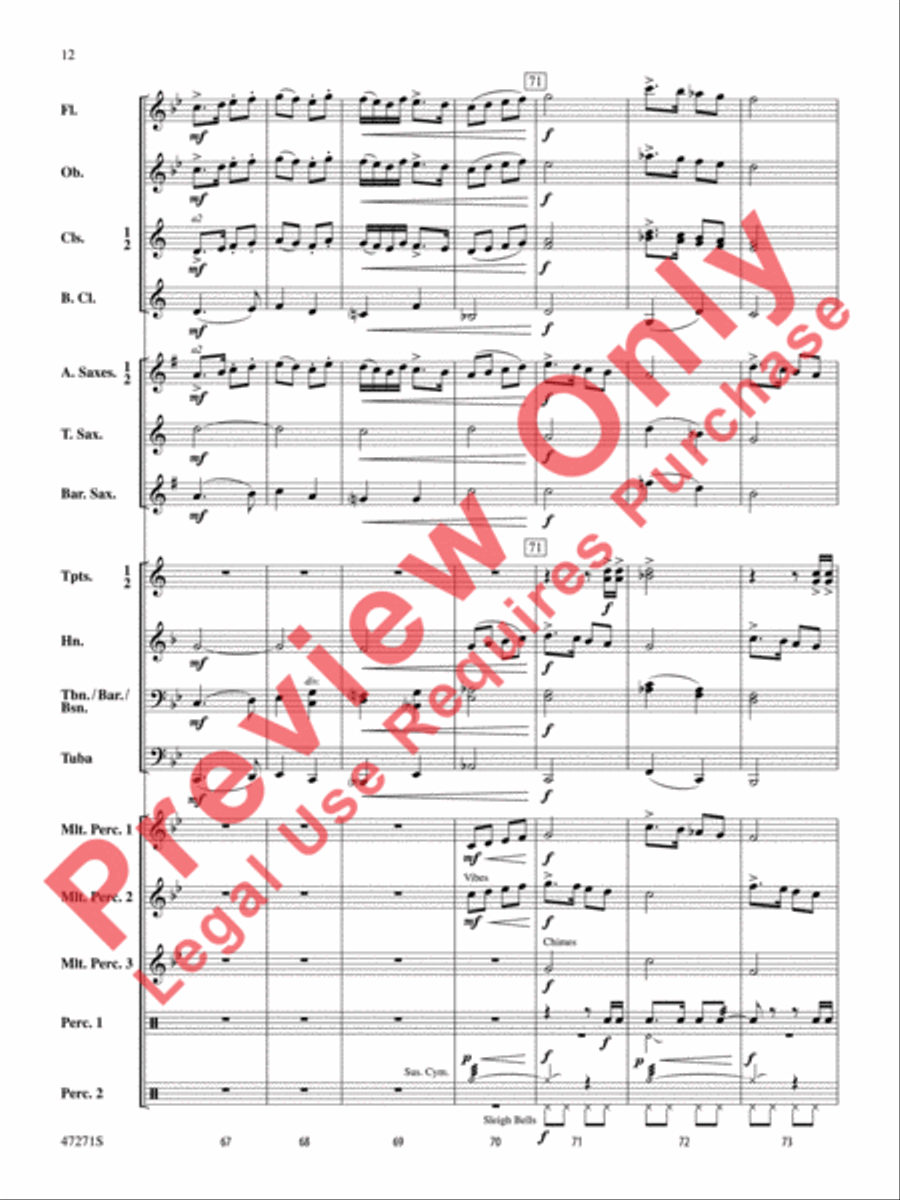 'Tis the Season 'Tis the Season Concert Band scores gallery preview page 13