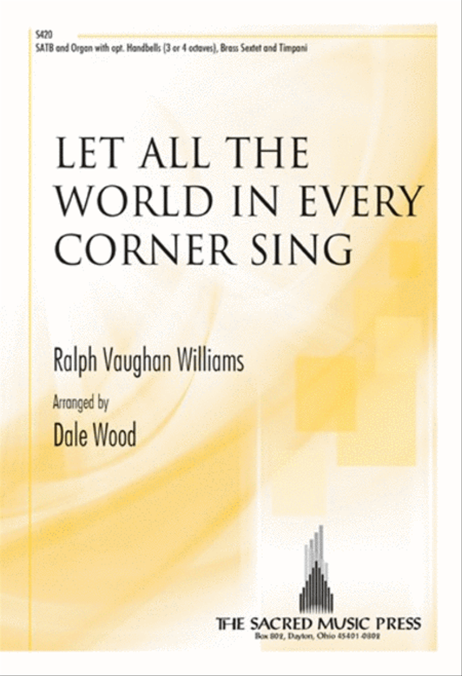 Let All the World in Every Corner Sing 4-Part scores gallery preview page 1