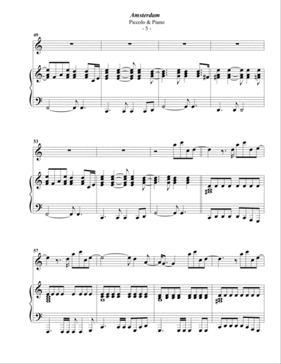 Amsterdam Flute Solo scores gallery preview page 5