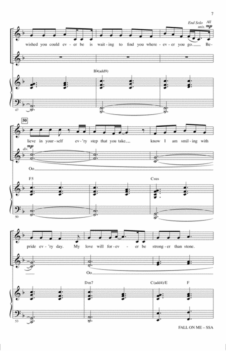 Fall On Me (from The Nutcracker and the Four Realms) (arr. Mac Huff)
