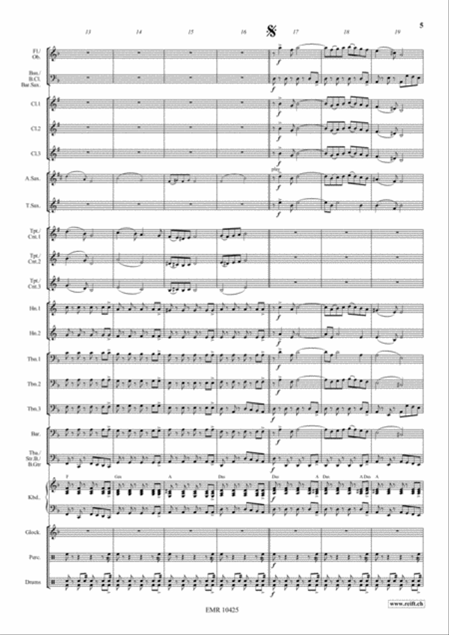 Americana Suite Americana Suite Concert Band scores gallery preview page 6