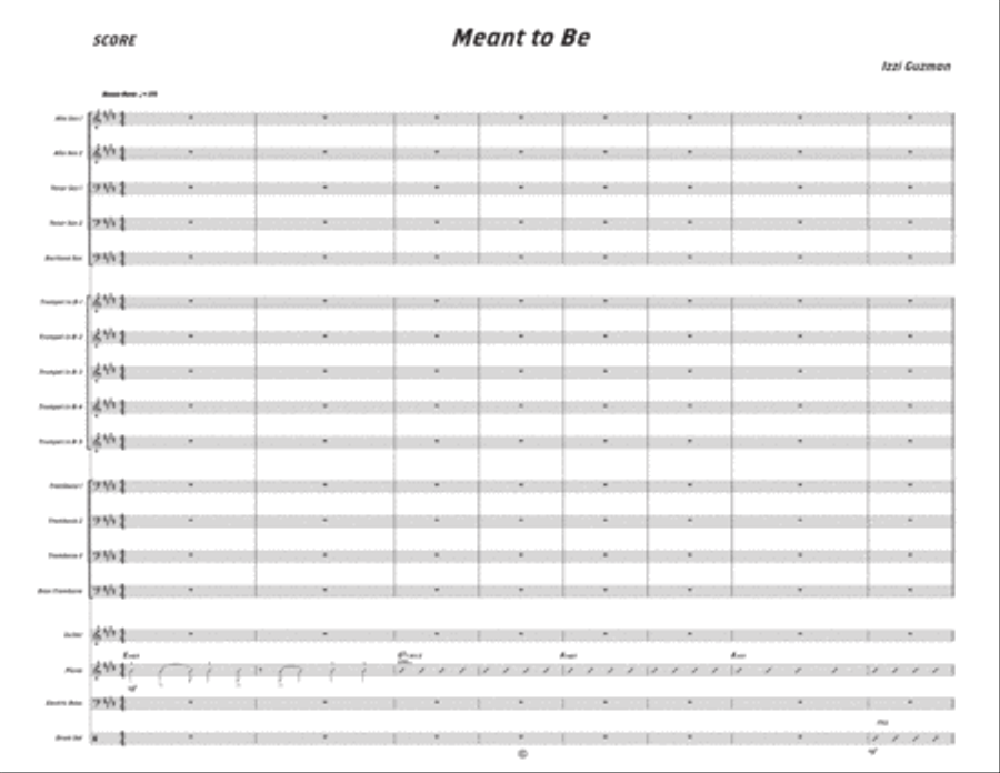 Meant to Be Meant to Be Jazz Ensemble scores gallery preview page 2