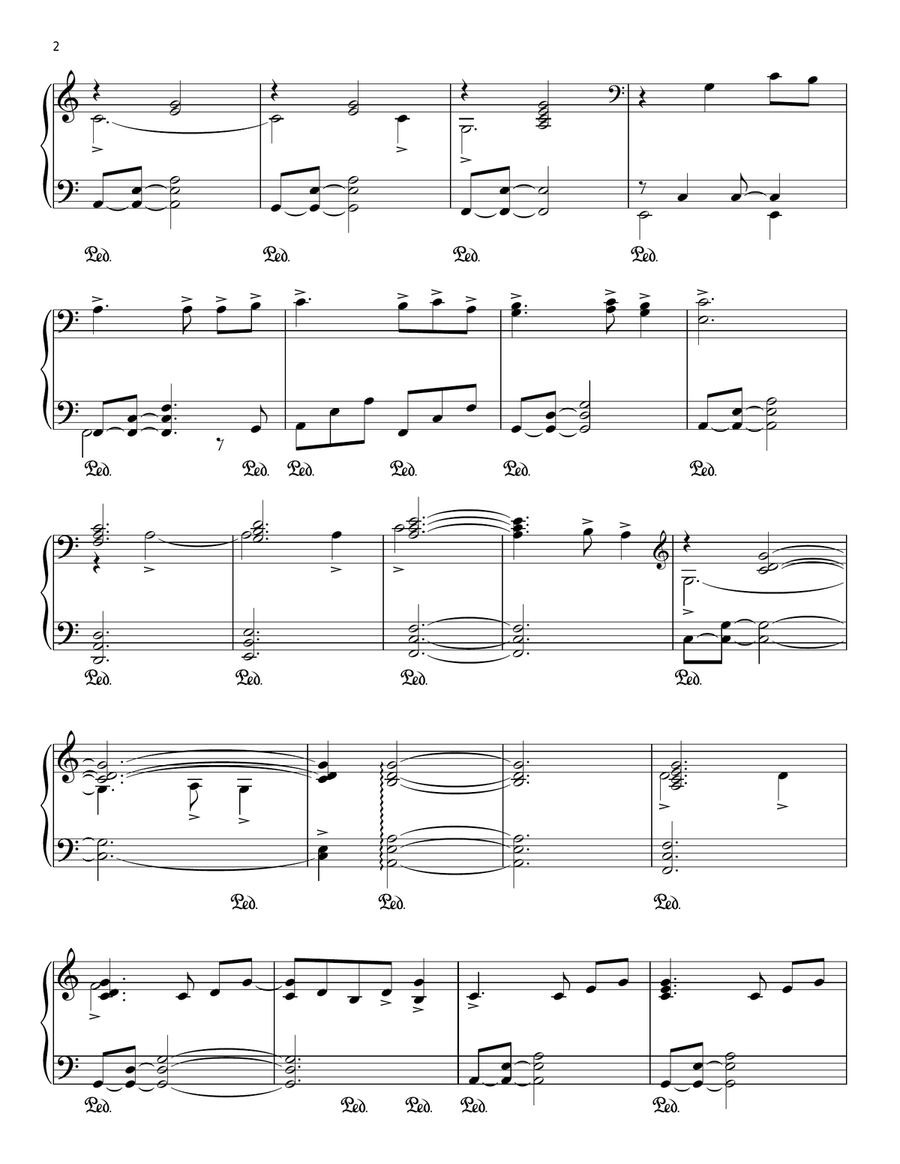 Silent Night Silent Night Piano Solo scores gallery preview page 2