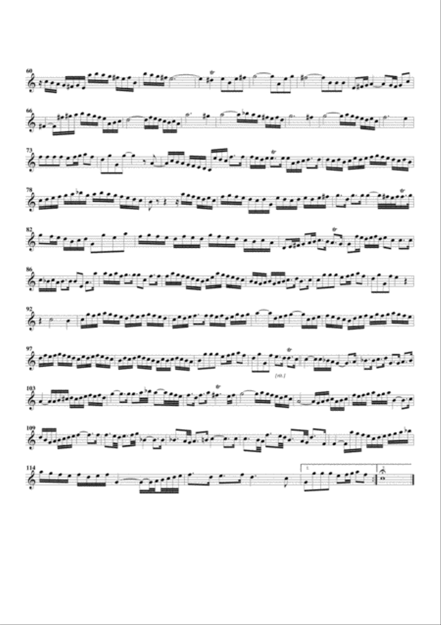 Suite for orchestra no.1, BWV 1066 (arrangement for 4 recorders) Recorder scores gallery preview page 2