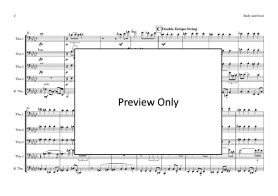 Body And Soul Brass Quintet scores gallery preview page 3