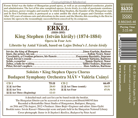 Istvan Kiraly (King Stephen)  Sheet Music