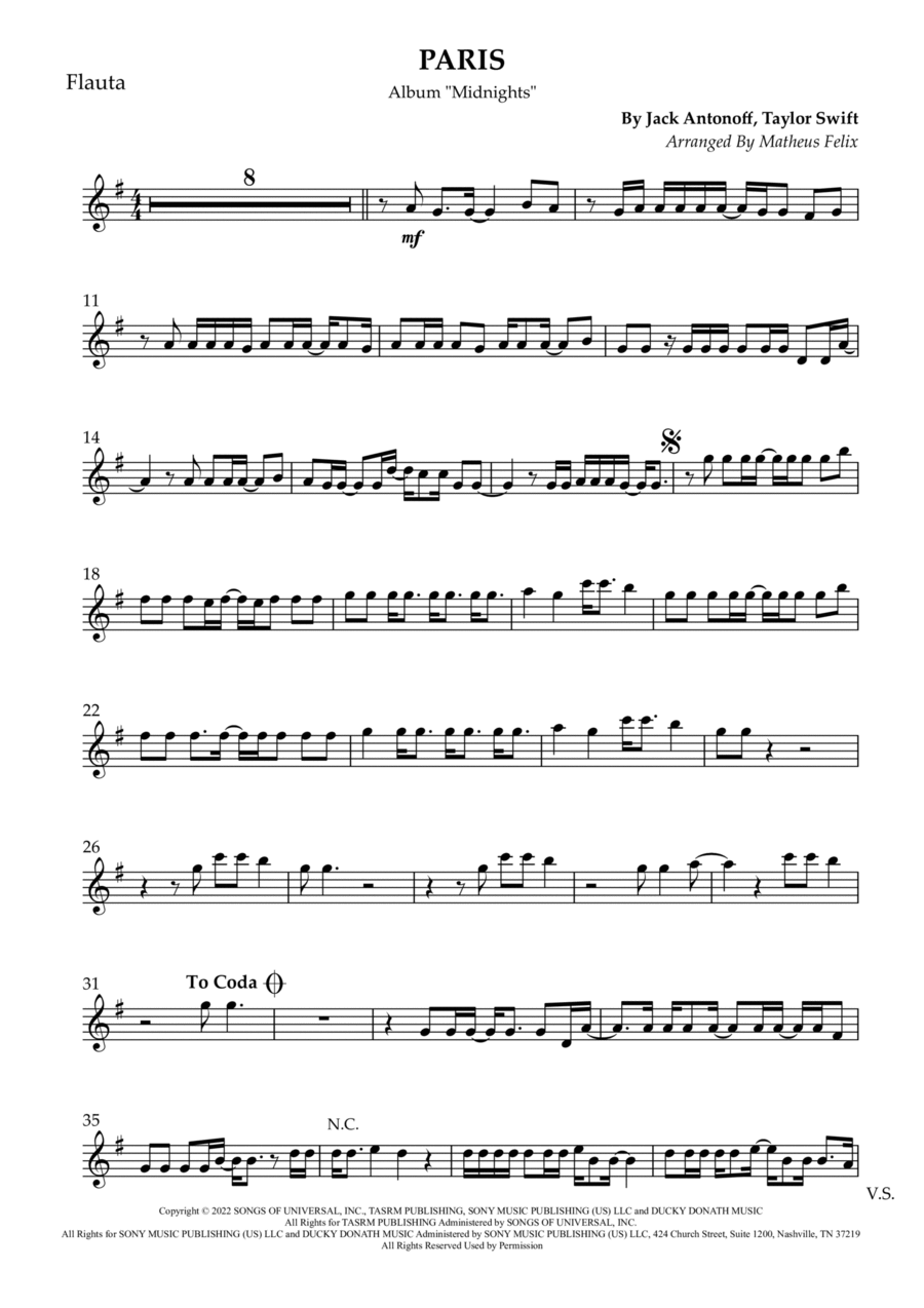 Paris Bassoon Solo scores gallery preview page 1