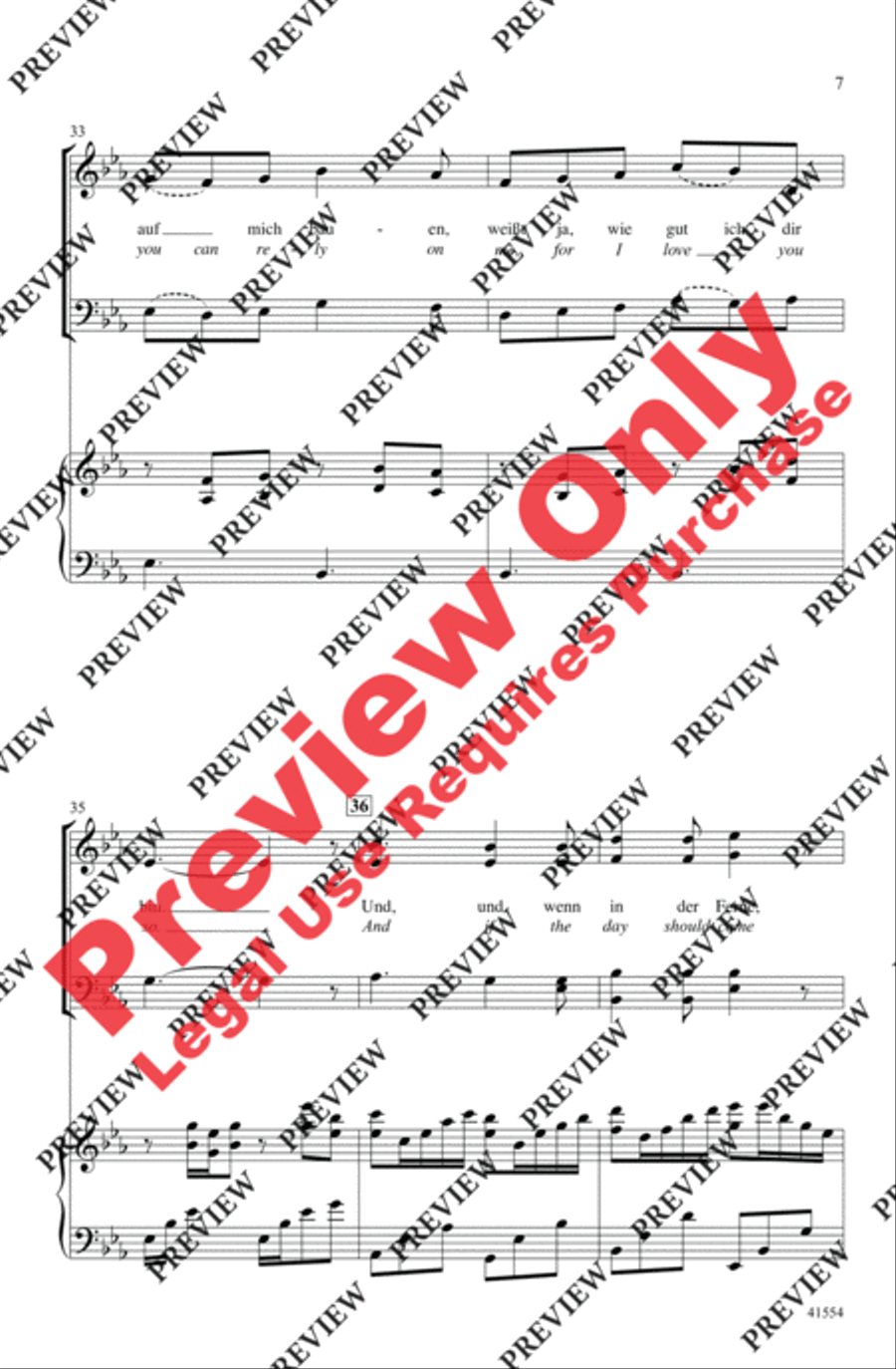 Du, Du Liegst Mir im Herzen 4-Part scores gallery preview page 7