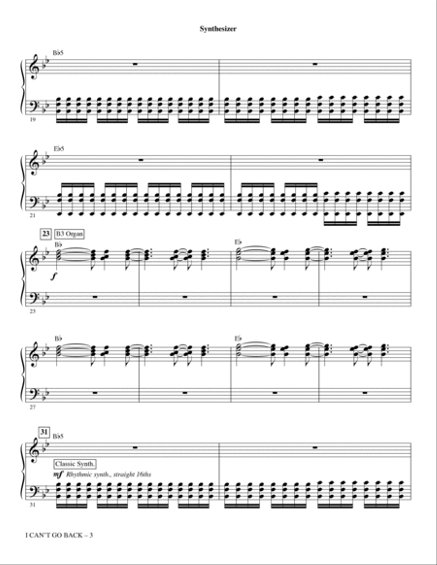 I Can't Go Back (from Pretty Woman: The Musical) (arr. Mark Brymer) - Guitar Choir scores gallery preview page 3
