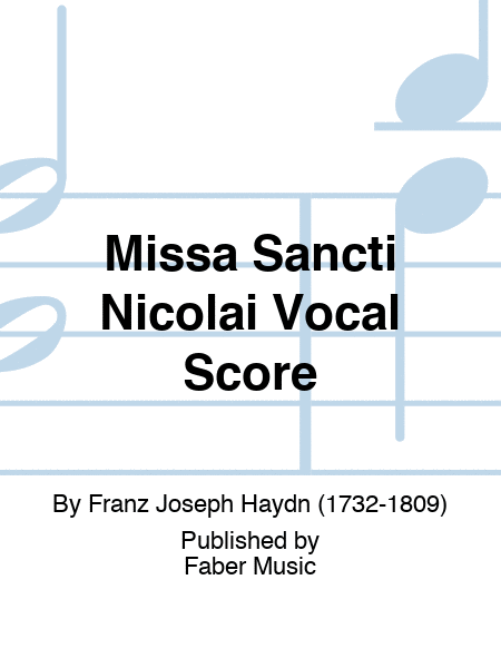Missa Sancti Nicolai Vocal Score