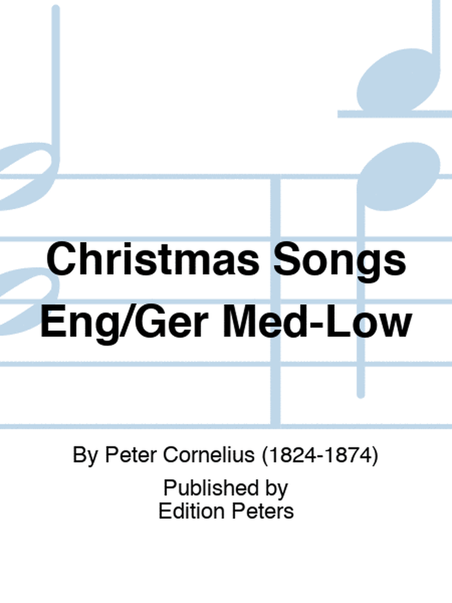 Christmas Songs Eng/Ger Med-Low