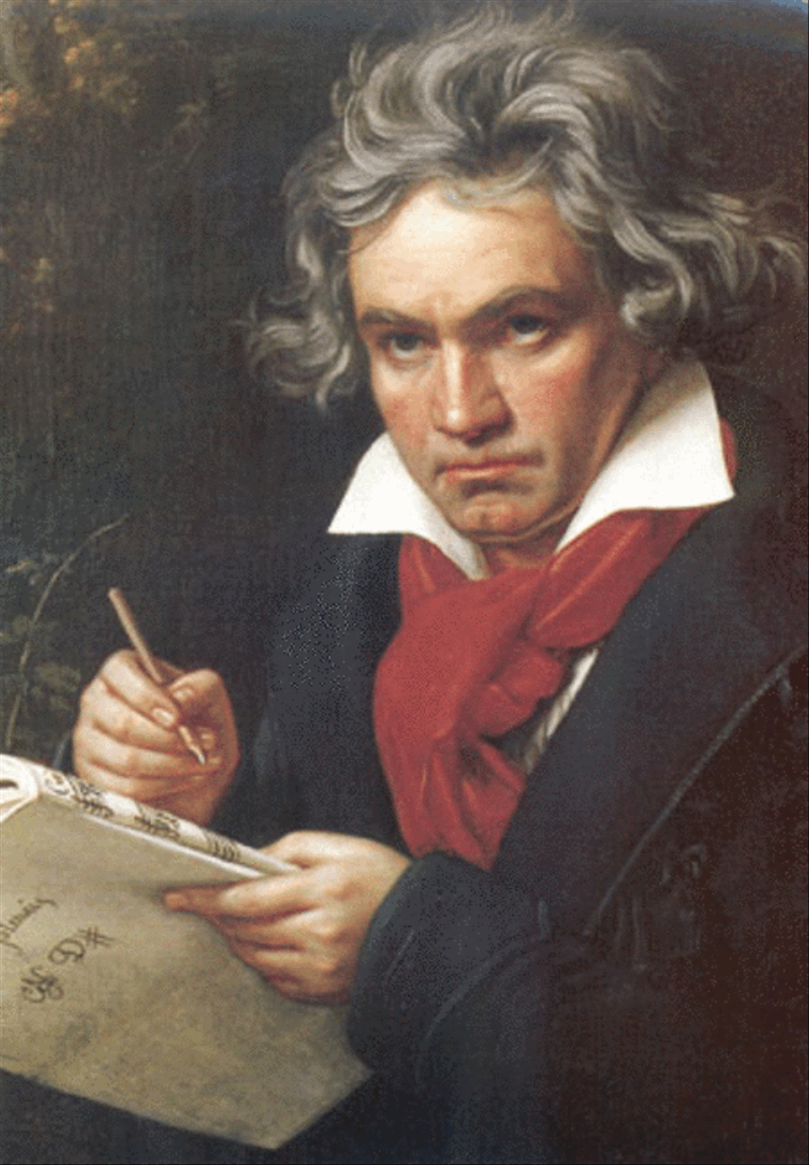 Ludwig van Beethoven Greeting & Postcards scores gallery preview page 1