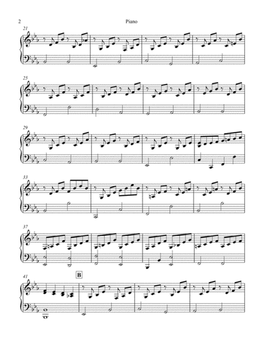 Abide with Me Piano part image number null