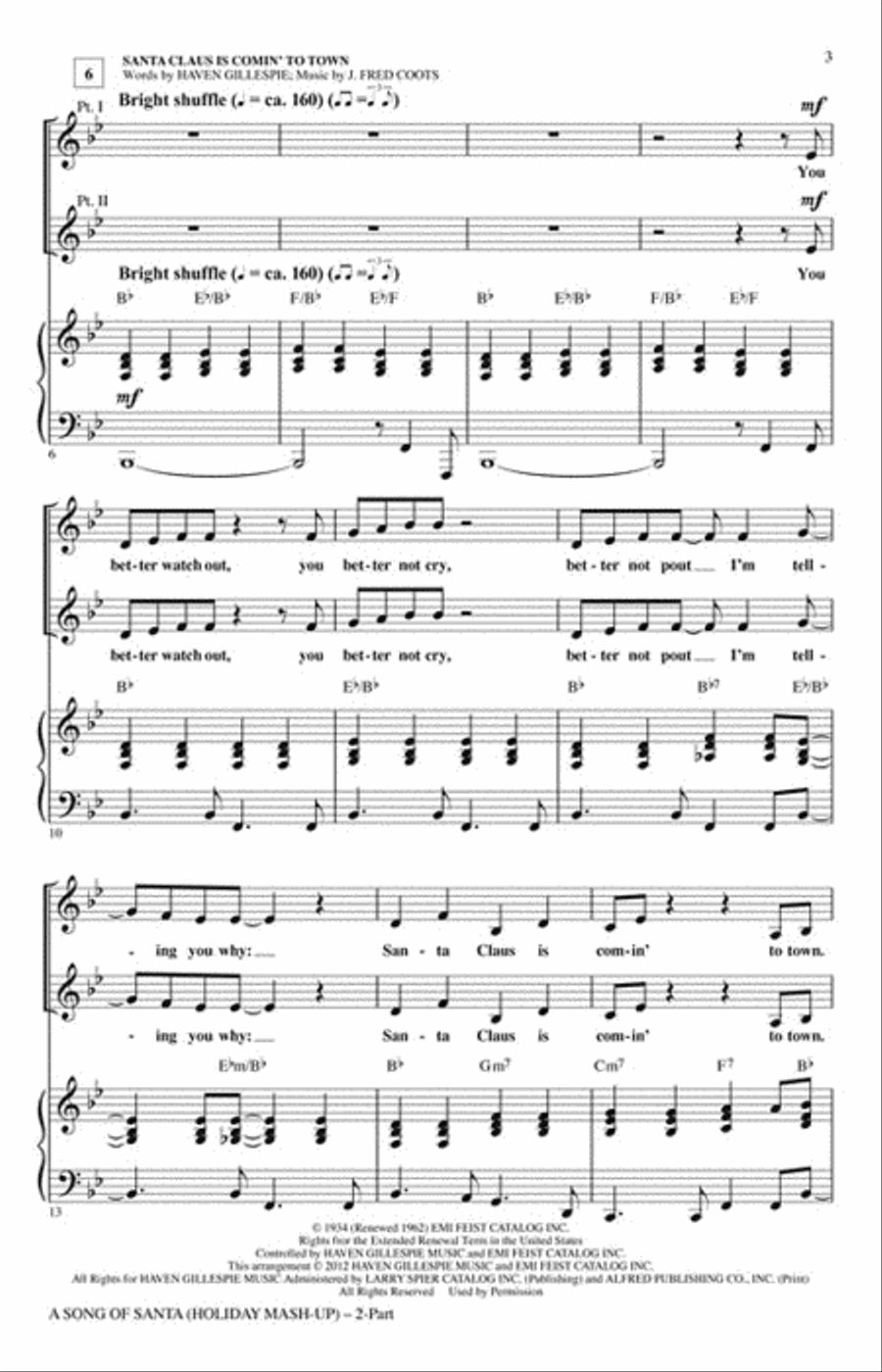 A Song of Santa 2-Part scores gallery preview page 3