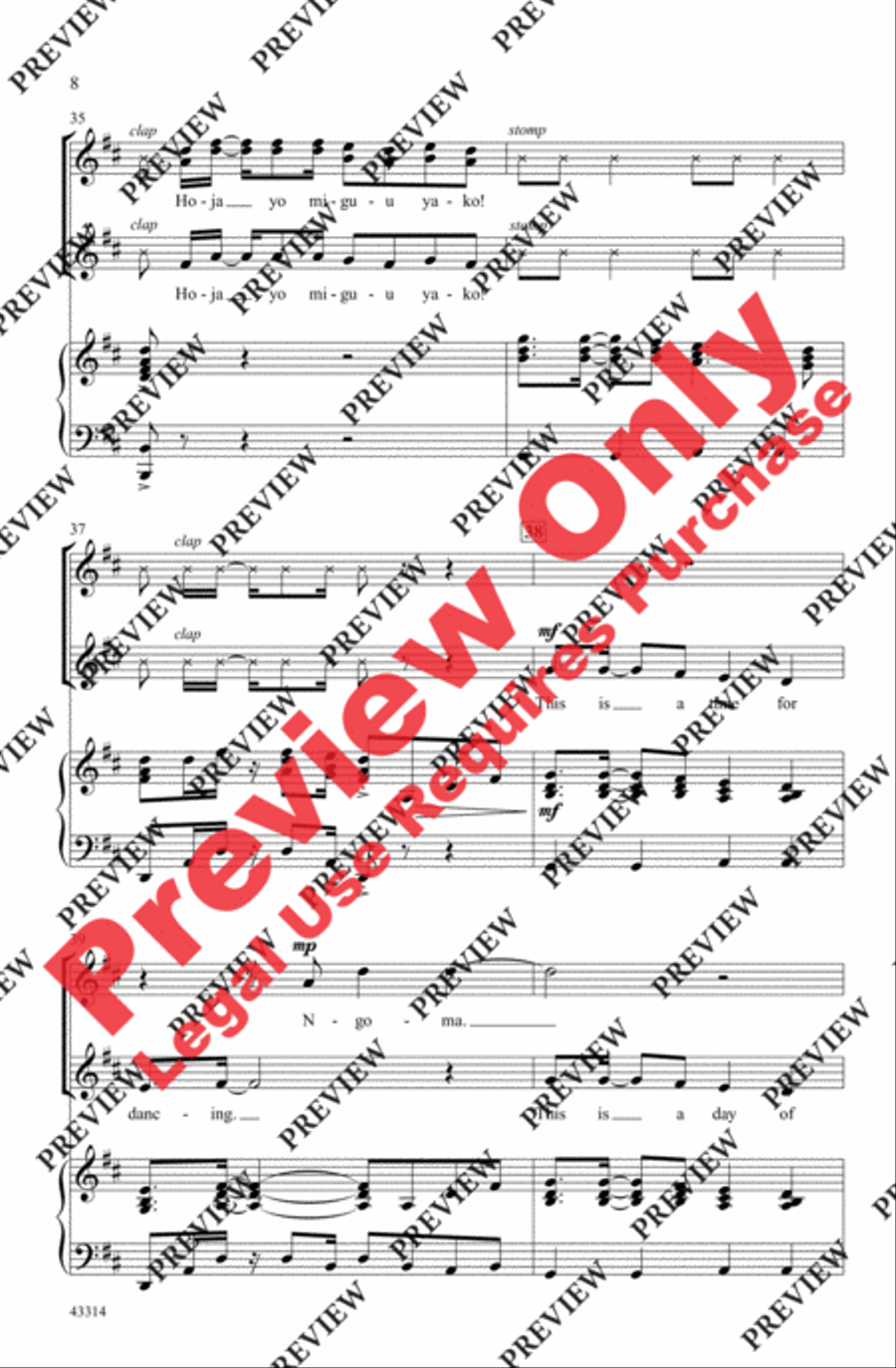 Sisi Sote Sisi Sote Women's Choir scores gallery preview page 8