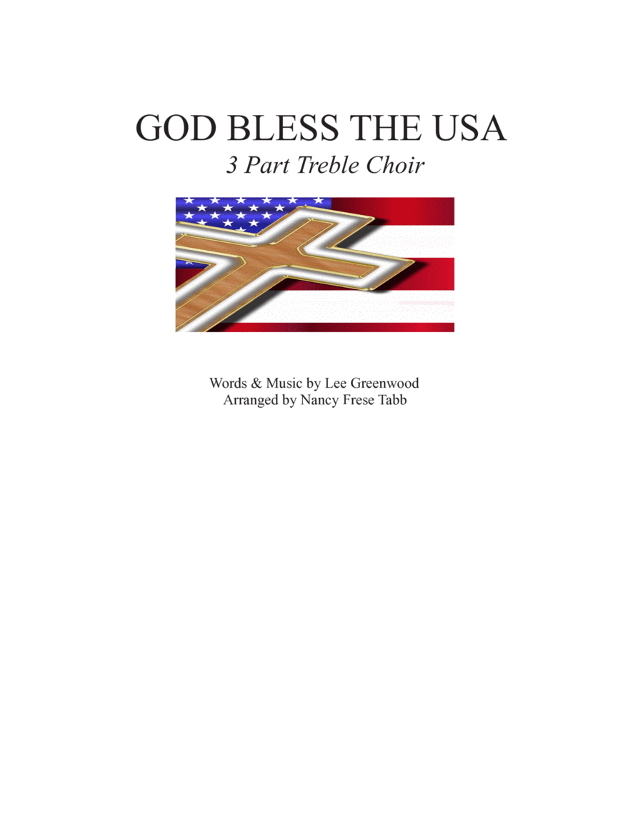 God Bless The U.s.a. SSA scores gallery preview page 1