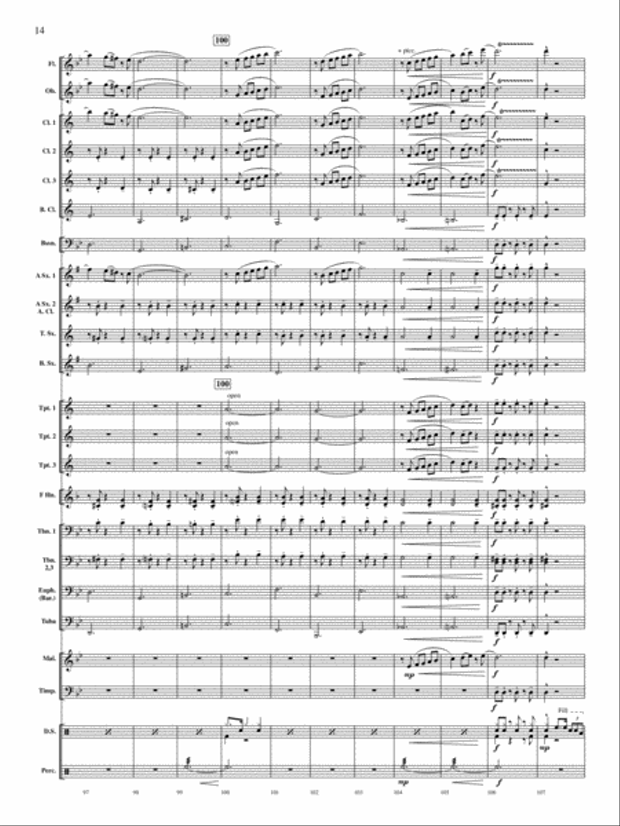 Concerto for Drum Set and Concert Band Concert Band scores gallery preview page 13