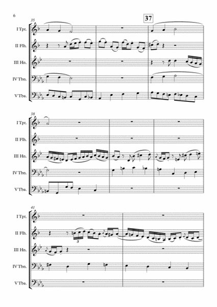 "Wachet auf, ruft uns die Stimme BWV 645" (Brass Quintet) arr. Adrian Wagner image number null