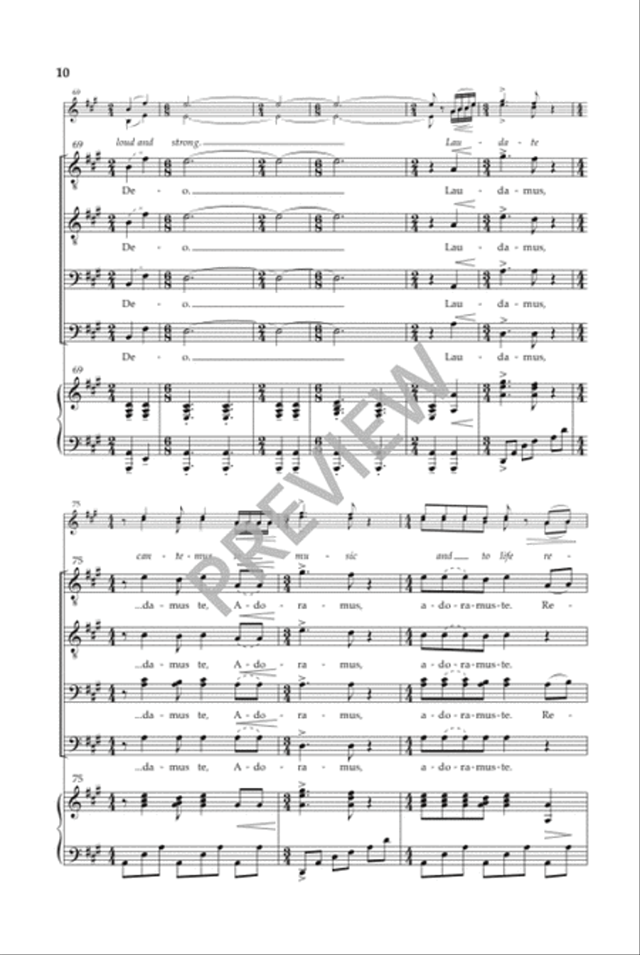 Gloria Fanfare - TTBB Gloria Fanfare - TTBB TTBB scores gallery preview page 11