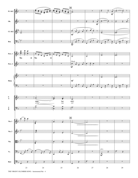 The Virgin's Slumber Song - Full Score