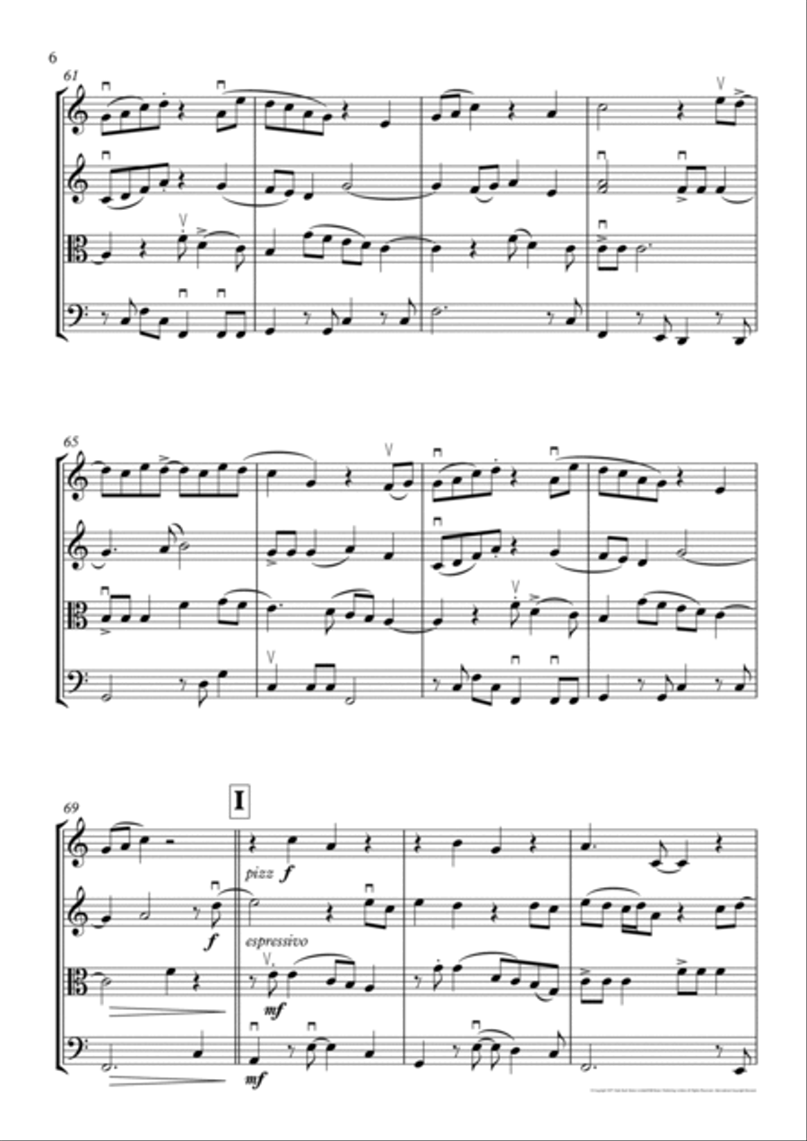 Wuthering Heights String Quartet scores gallery preview page 6