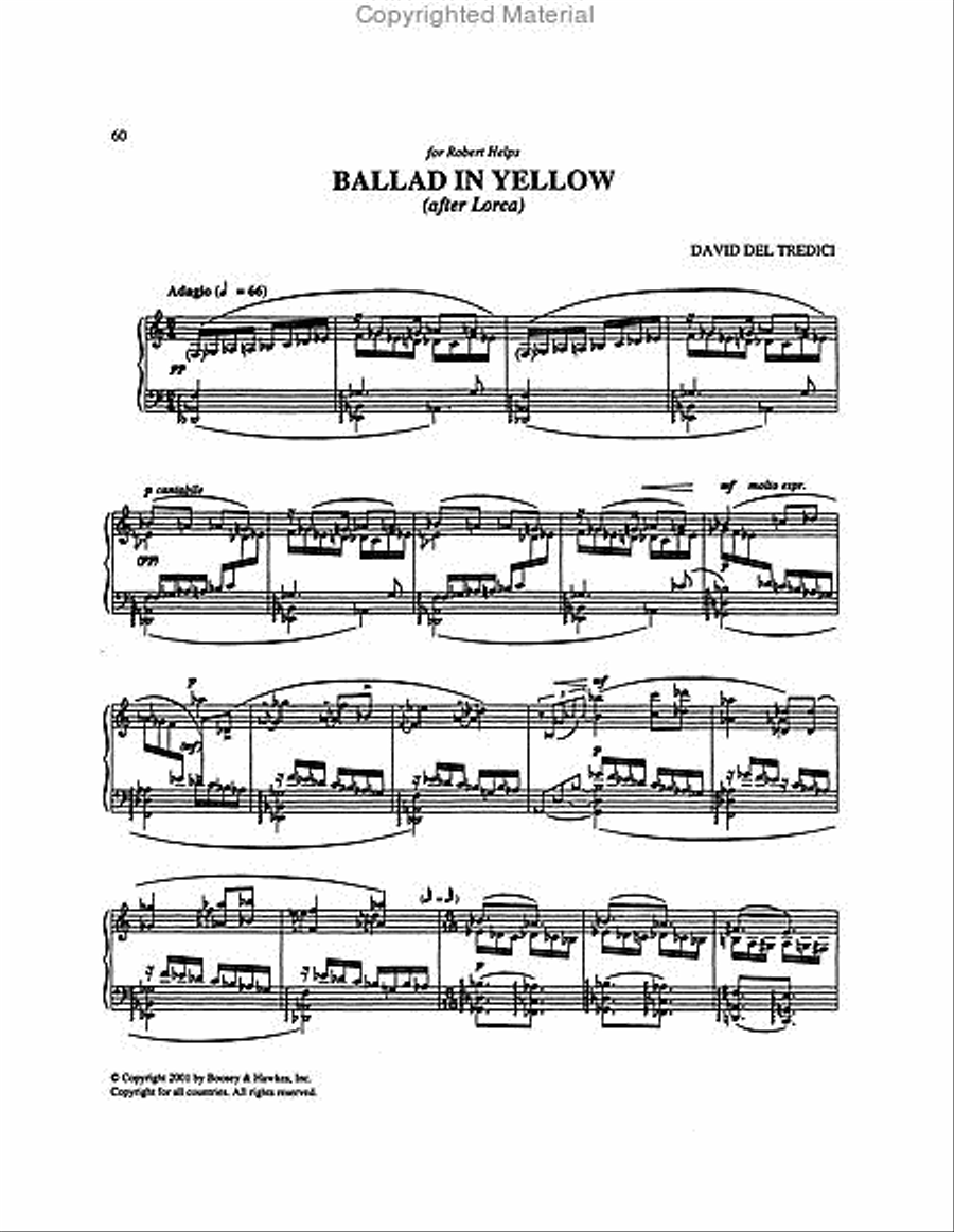 David Del Tredici – Piano Album Piano Solo scores gallery preview page 9