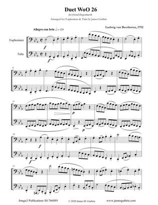 Beethoven: Duet WoO 26 for Euphonium & Tuba