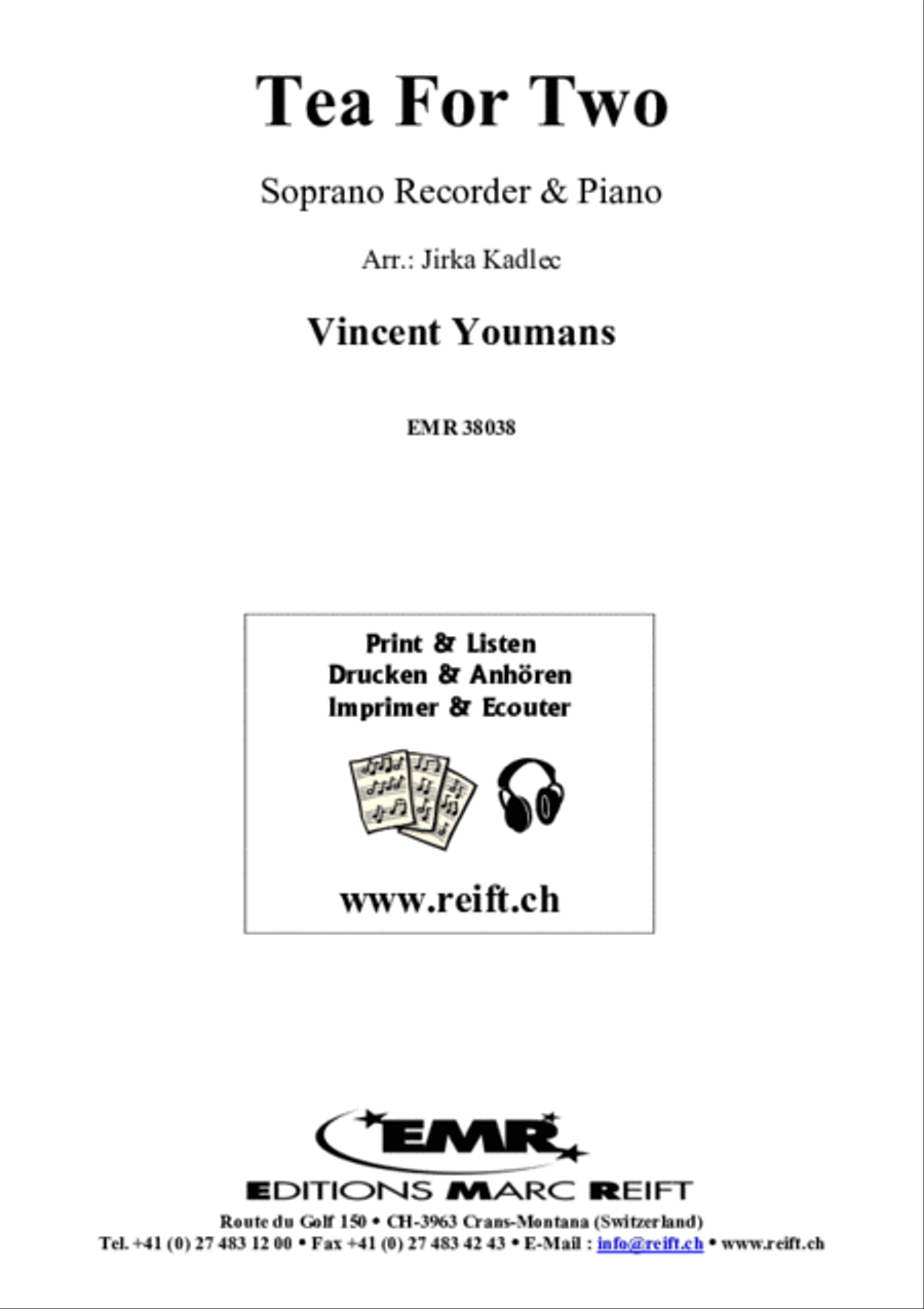 Tea For Two Soprano Recorder scores gallery preview page 2