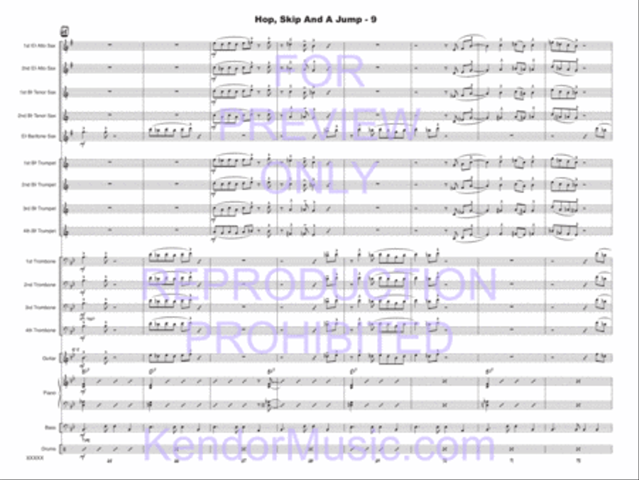 Hop, Skip And A Jump Jazz Ensemble scores gallery preview page 10