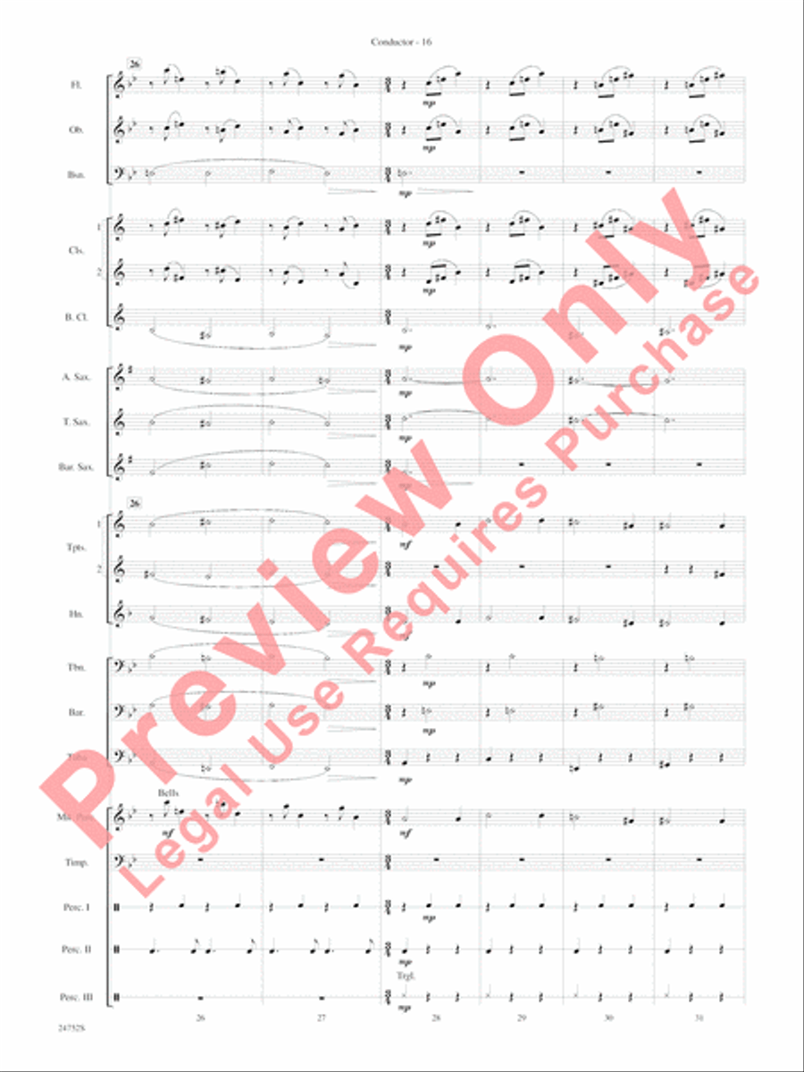 Charlie and the Chocolate Factory, Suite from Concert Band scores gallery preview page 19