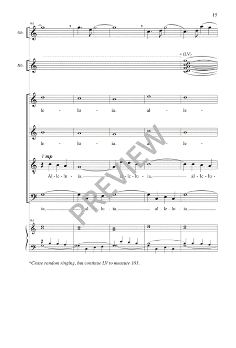 Festival Alleluias 4-Part scores gallery preview page 15