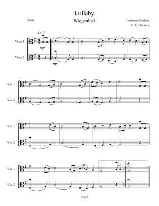 Brahms's Lullaby (Viola Duet)