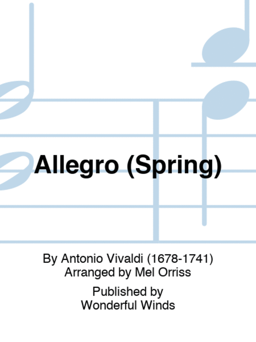 Allegro (Spring) Allegro (Spring) Flute scores gallery preview page 1