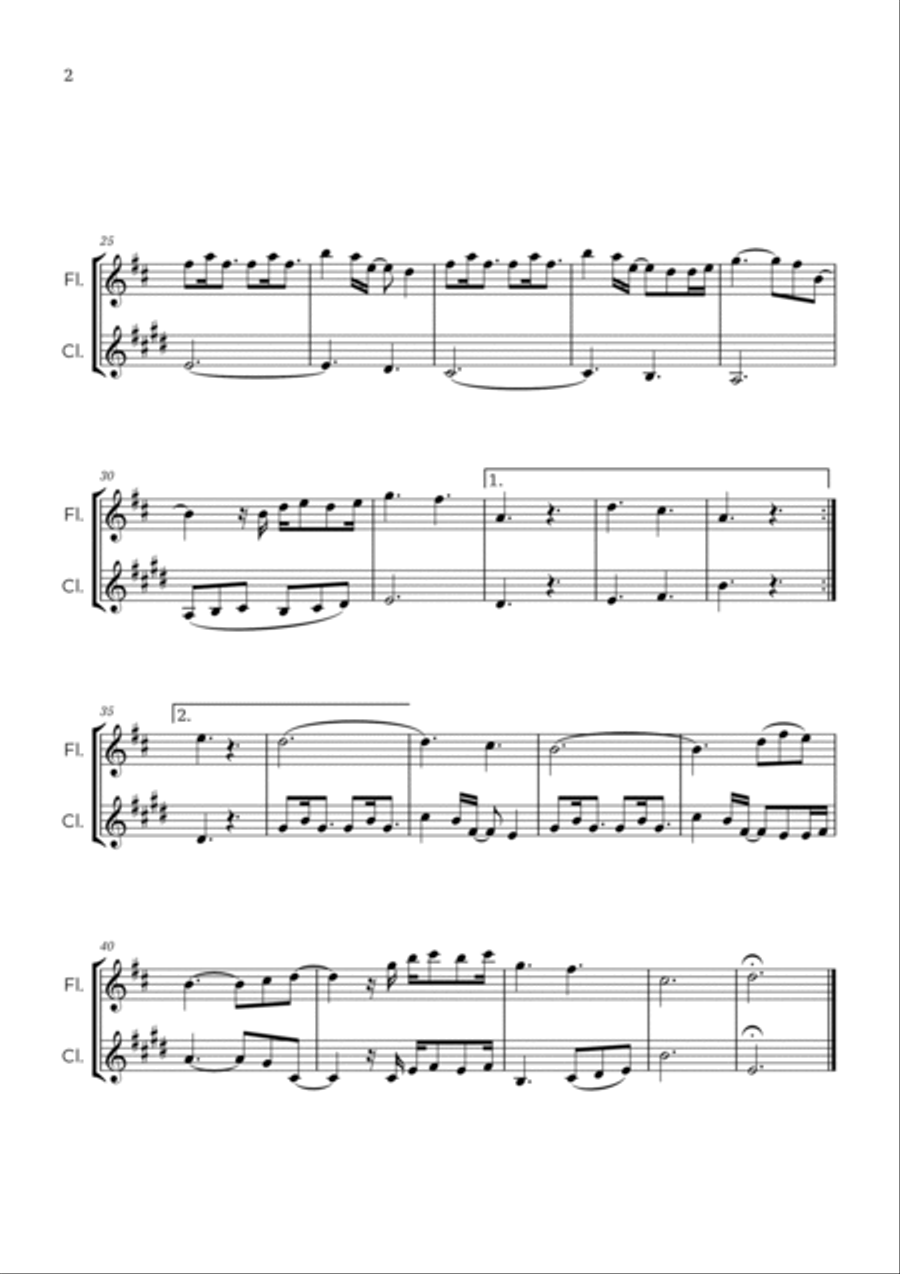 A Thousand Years A Thousand Years Woodwind Duet scores gallery preview page 3