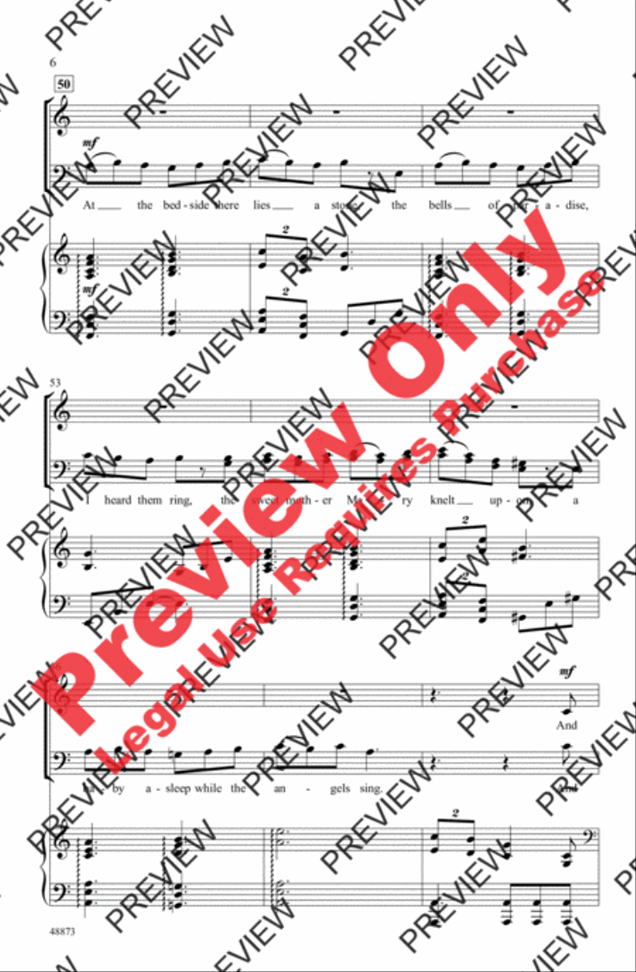 Castleton Carol Castleton Carol 4-Part scores gallery preview page 6