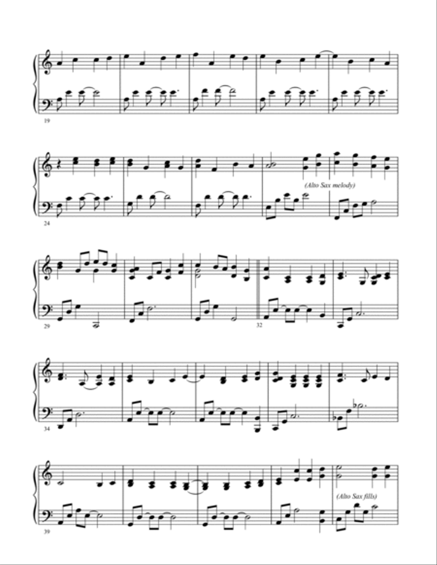 When I Survey the Wondrous Cross with O Sacred Head Now Wounded (solo piano) Woodwind Duet scores gallery preview page 2