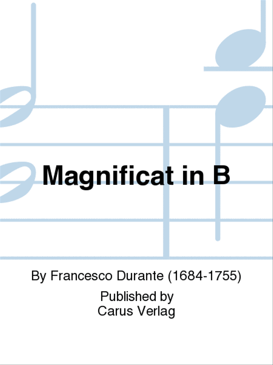 Magnificat in B flat major